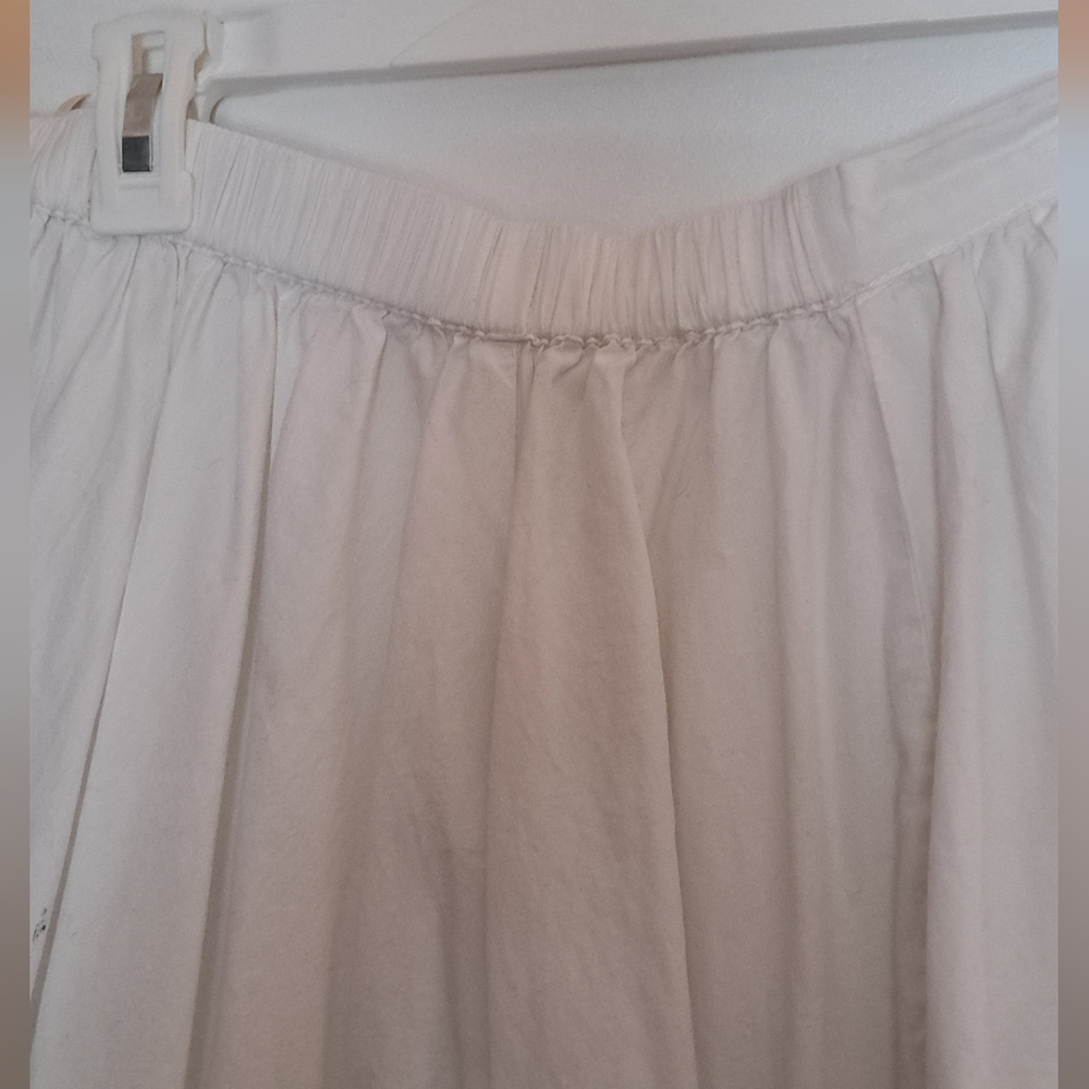 Boho Free People A-line White Skirt - Picture 4 of 7